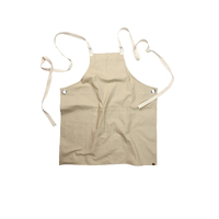 Byron Canvas Cross Over Back Natural Bib Apron