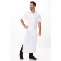 3/4 No Pocket Waist Apron White 