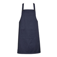 Blue Denim Cross Over Back Urban Bib Apron (