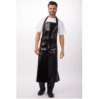 Long PVC Dishwasher Apron Black
