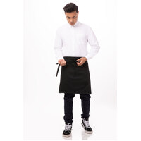 Apron Bib Pocket Black 