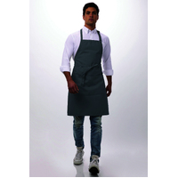 Bib Apron Grey with Pocket 