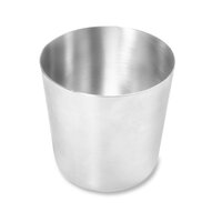 Chip Cup Brushed Stainless Steel, 86mm Dia