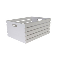 410x300x180mm White Wooden Crate -Moda