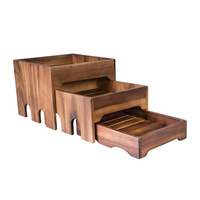 3 Tier Nesting Riser Set, Wooden -Moda