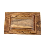 305 x 185 x 70mm Rectangular Bowl - Acacia Wood