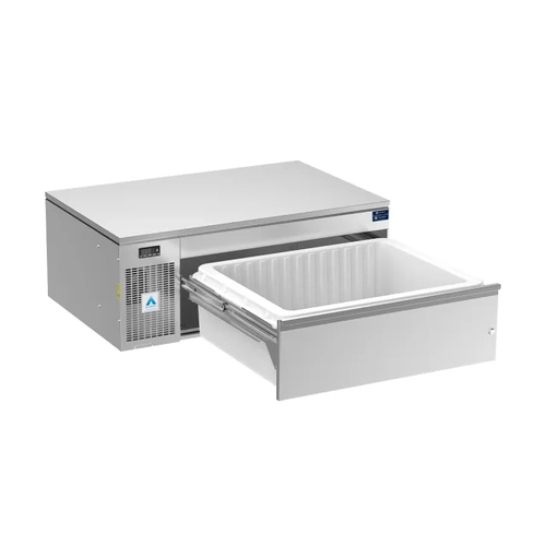 Adande Single Dual Temperature Drawer with Heatshield Work Top with Castors