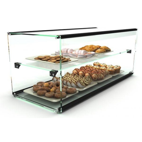 920mm Two Tier Glass Ambient Display case