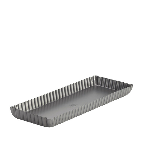 Loose Base Rectangular Quiche/Tart Pan - 360 x 130mm - Non Stick