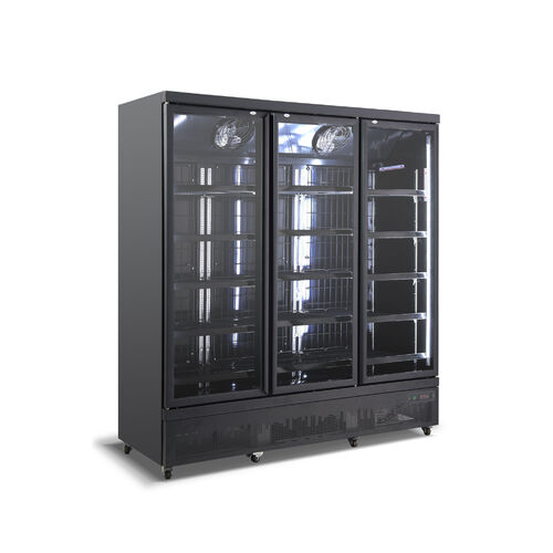 ICCOLD Black BT188 Triple Glass Door Chiller 