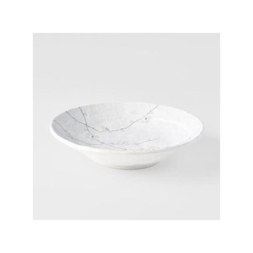 240mm Shallow Bowl White Blossom