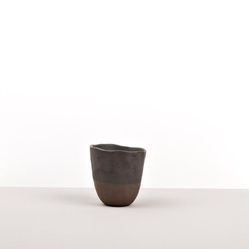 Black and Bisque Lopsided Mug
