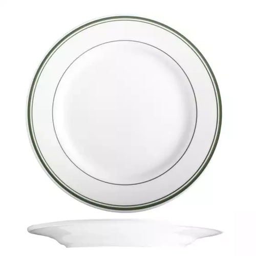 266mm Round Plate, Tuxton Green Bay