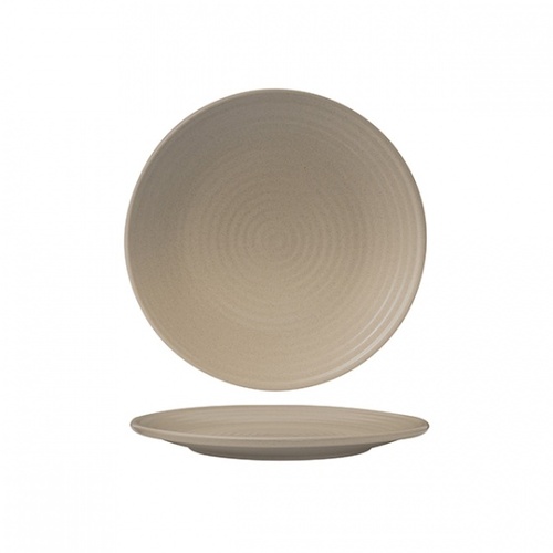210mm Ribbed Coupe Plate Sand Zuma 