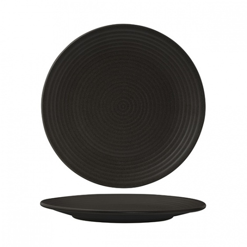 265mm Ribbed Coupe Plate - Charcoal 