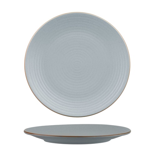 265mm Ribbed Coupe Plate Bluestone Zuma