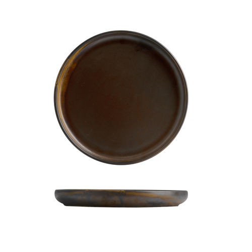 260mm Round Stackable Plate Rust 