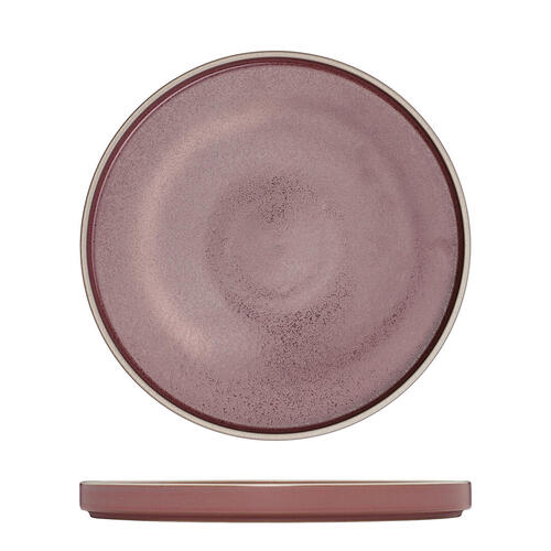 235mm Round Stackable Plate Smokey Plum 