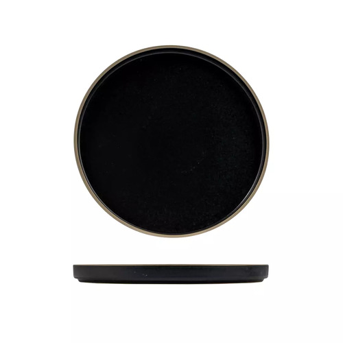 235mm Round Stackable Plate Midnight 