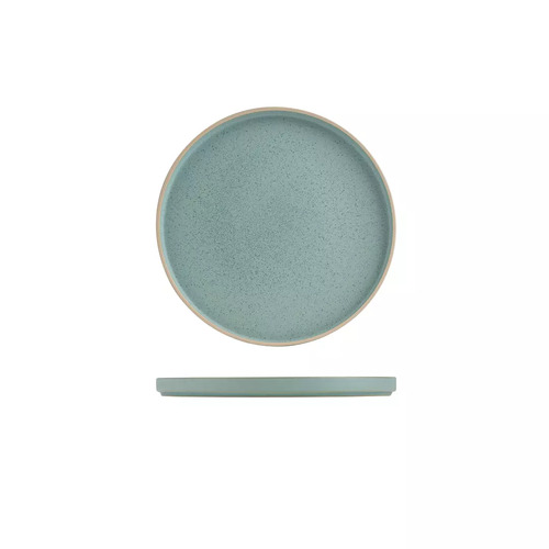 270mm Round Stackable Plate Frosted Blue