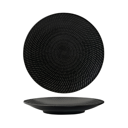 235mm Coupe Plate Black Luzerne