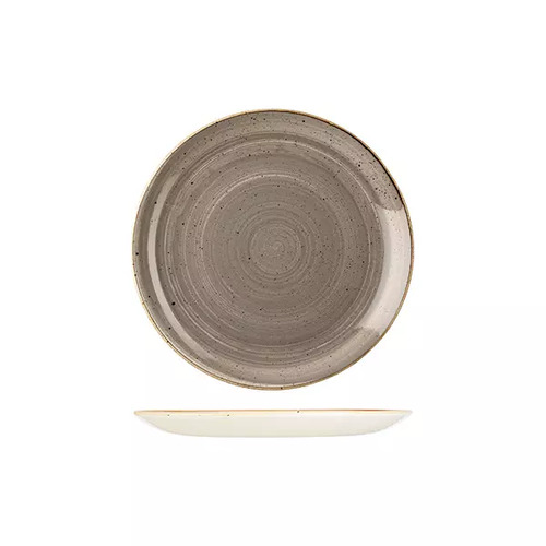 217mm Coupe Plate Peppercorn 