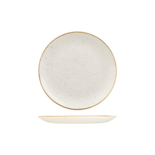 217mm Coupe Plate Barley White 