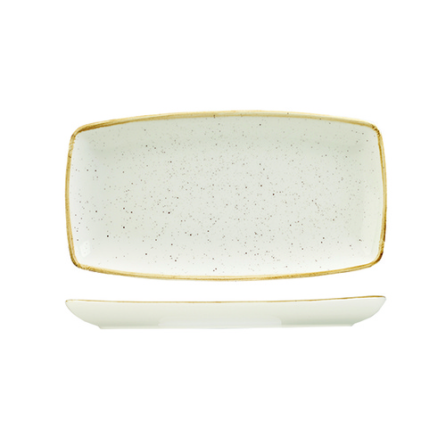 295mm Rectangular Plate Barley White