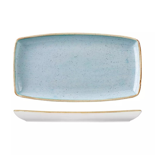 350mm Rectangle Plate Duck Egg 