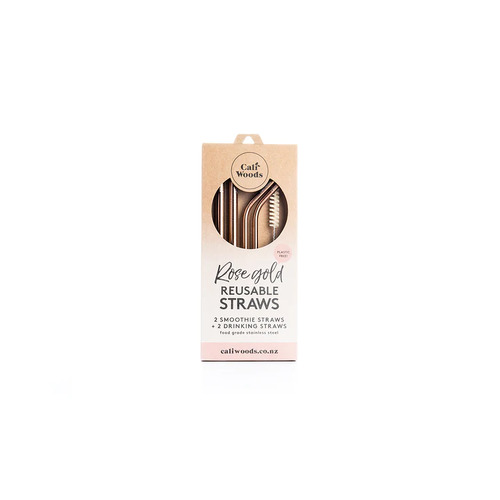 Rose Gold Mixed Straw pack