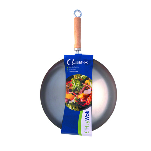 300mm Wok Carbon Steel