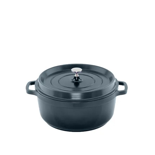 AluChef Round Casserole Charcoal - For EcoServe Small Stand