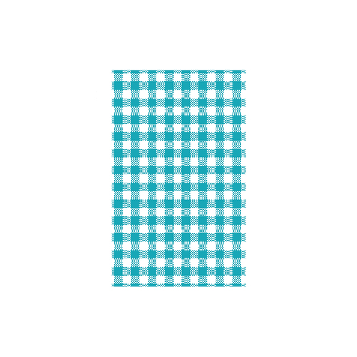 Gingham Teal Greaseproof Paper (Pkt of 200)