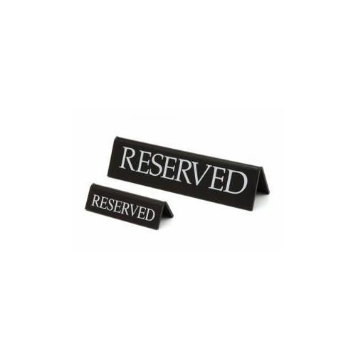 95x30mm Reserved Sign Black