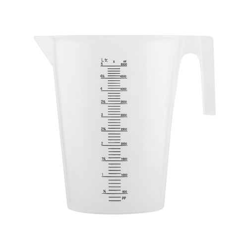 5 Litre Plastic Measuring Jug, stacking
