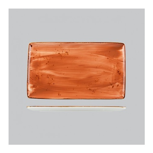 340x195mm Rustic Terracotta Rectangle Longfine