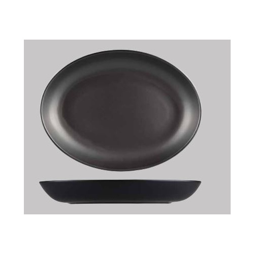 320 x 245mm Black Oval Coupe Bowl Longfine