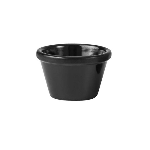 63mm Dia Black Dipping Dish Melamine, 45ml