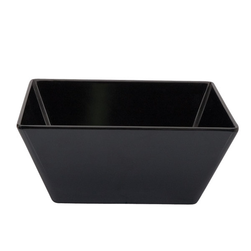 240 x 240 x 100mmH Black Square Bowl - Melamine