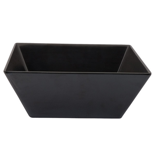 300 x 300 x 115mmH Black Square Bowl - Melamine