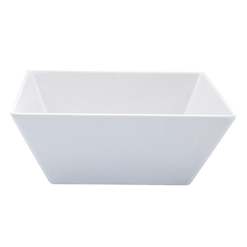 300 x 300 x 115mmH White Square Bowl - Melamine