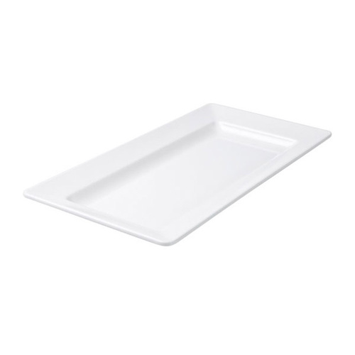 560 x 322mm Rectangular Wide Rim Platter - Melamine