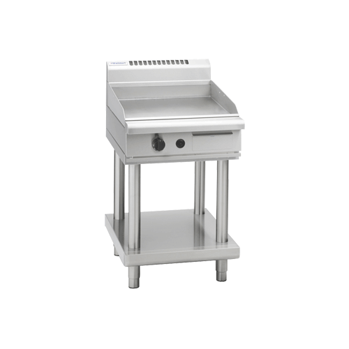Waldorf Low Profile Gas Griddle on Leg Stand, 600mm Wide x 805D