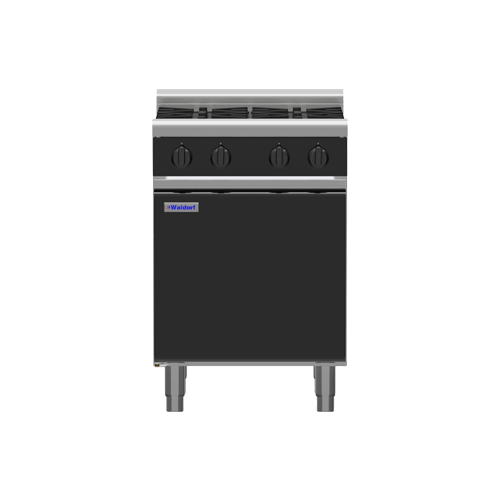 Waldorf Bold Low Profile Gas 4 Hobs on Cabinet Base 600mm Wide