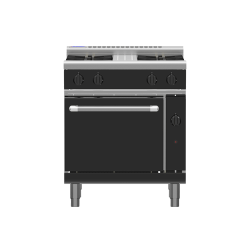 Waldorf RNLB8510G Low Profile Bold Gas Static Oven With 4 Hobs - 750mm Wide