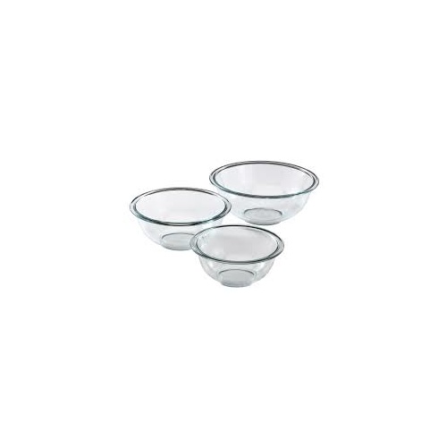 3 piece Glass mixing bowl set Pyrex