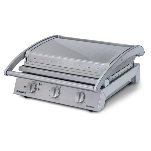 Roband GSA815R Grill Station 8 Slice - Ribbed Top / Smooth Bottom
