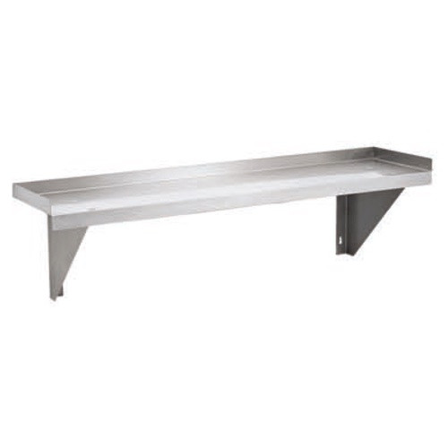 600mm Solid Wall Shelf S/S