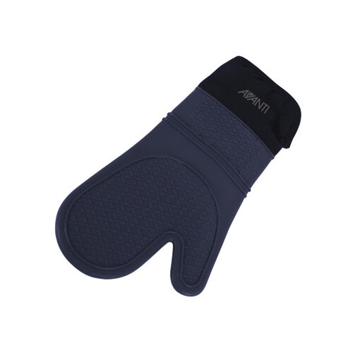 Oven Mitt/Glove Blue Silicone Fabric