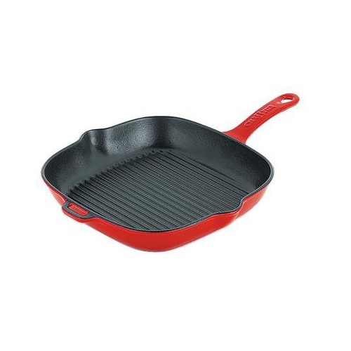 250mm Cast Iron Frypan Red/Black Chasseur